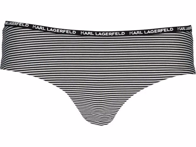 Karl Lagerfeld Black Polyamide Women's Swim Briefs