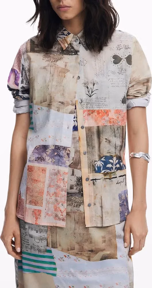 Desigual Beige Cotton Women Shirt