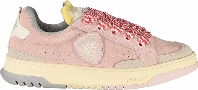 Blauer Rosa Polyurethane Women Sneaker