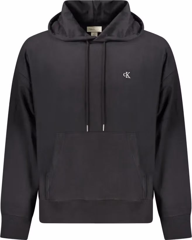 Calvin Klein Black Cotton Men Sweatshirt