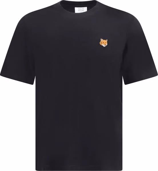 Maison Kitsuné Black Cotton T-Shirt