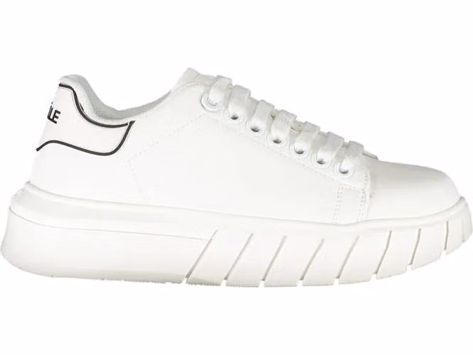 Gaelle Paris White Polyurethane Women Sneaker