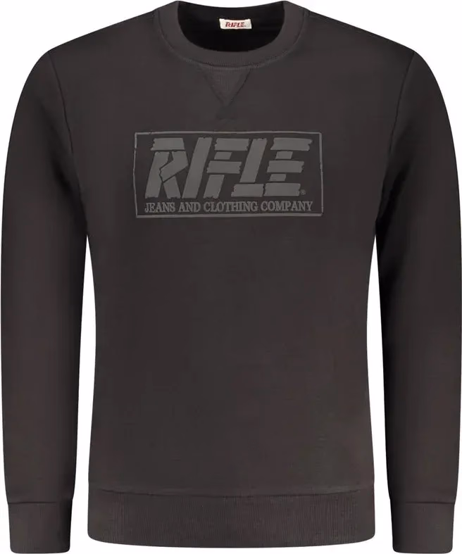 Rifle Black Cotton Men Sweatshirt
