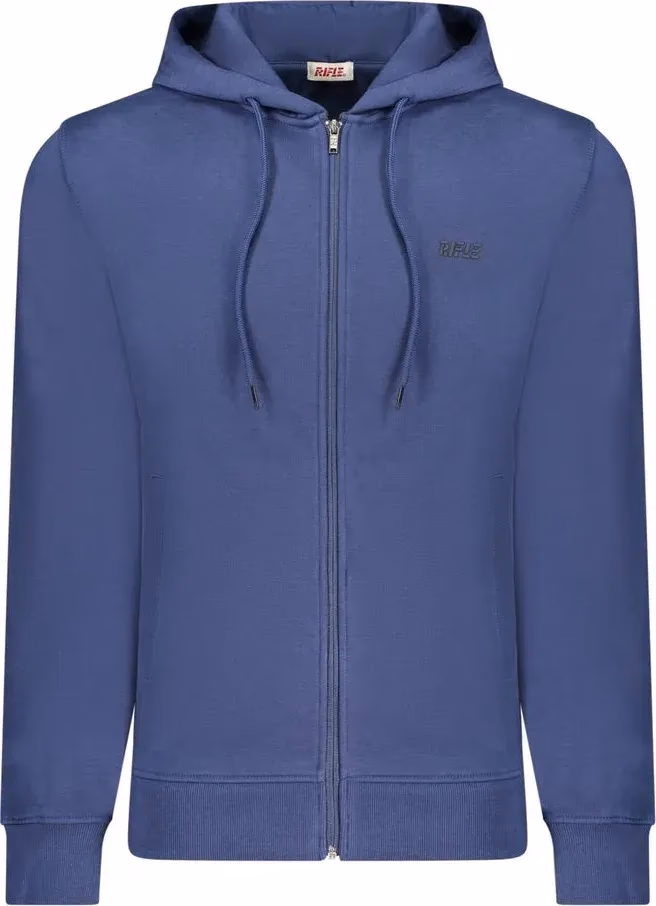 Rifle Blue Cotton Men's Hoodie