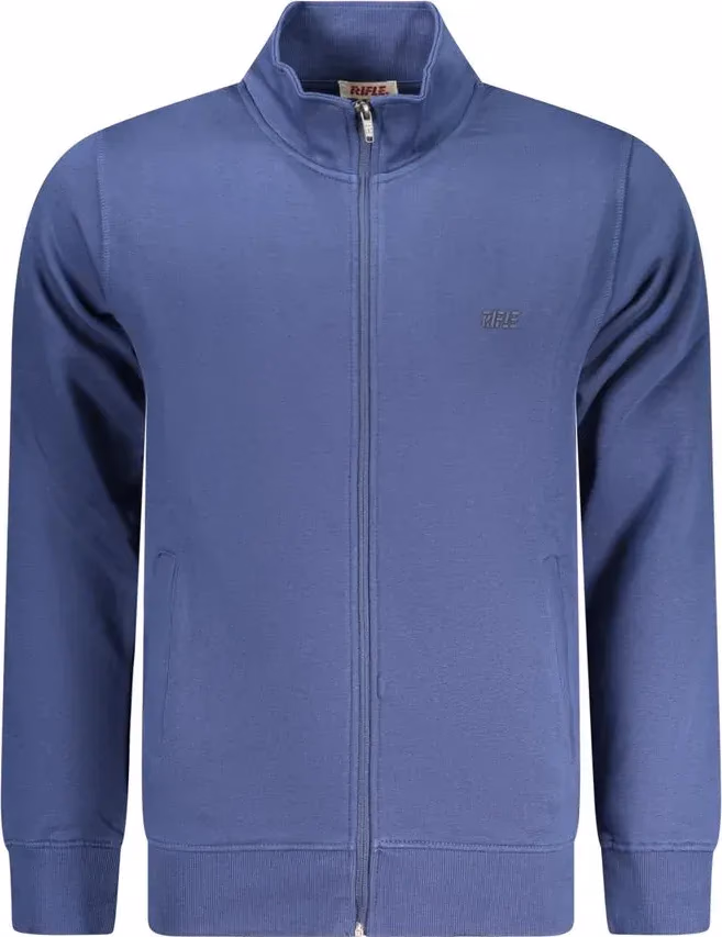 Rifle Blue Cotton Men Sweatshirt