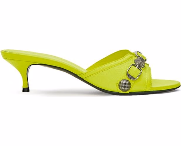 Balenciaga Yellow Leather Mules