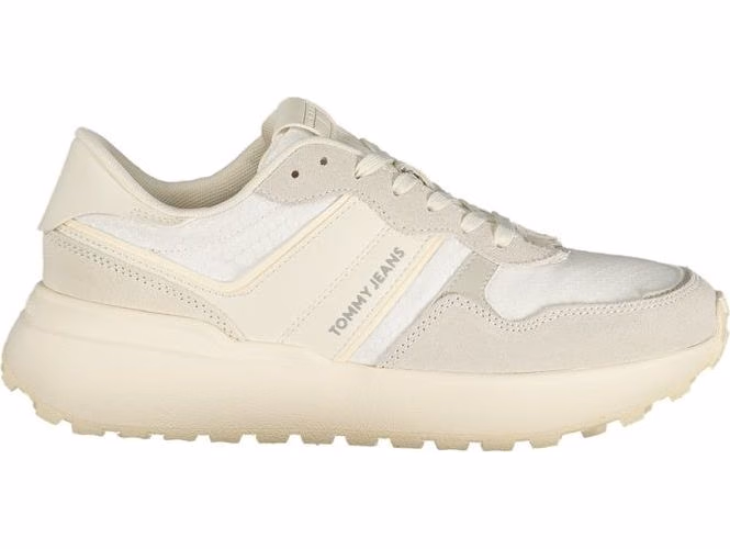 Tommy Hilfiger White Polyurethane Women Sneaker