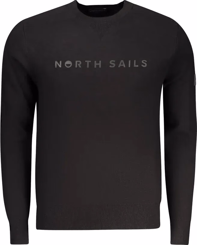 North Sails Black Viscosa Men Sweater