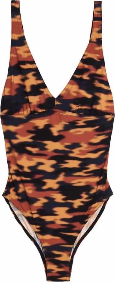 Dries Van Noten Multicolor Polyester One-Piece Swimsuit
