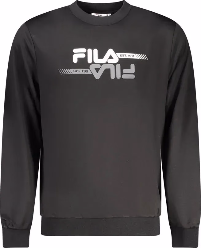Fila Black Polyester Men Sweatshirt